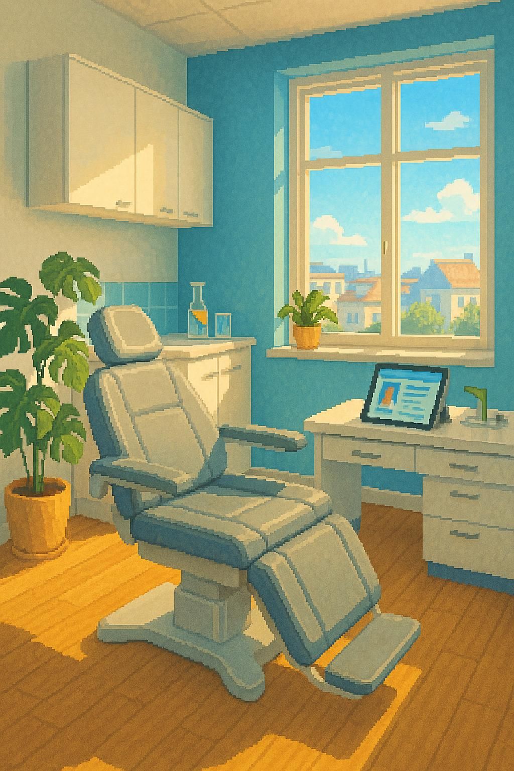 Downtown clinic background